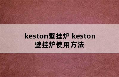 keston壁挂炉 keston壁挂炉使用方法